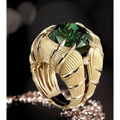 European American Geometric Double Inlaid Zircon Ring Jewelry Women Simple Wedding Party Dazzling Finger Rings Exquisite Gifts