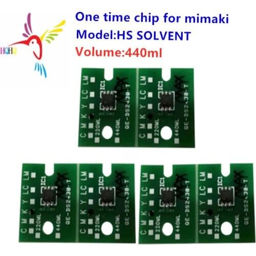 440ML Single Use Chip HS SOLVENT for Mimaki Printer JV5 HS SOLVENT One Tme Chip For Mimaki JV5 Printer