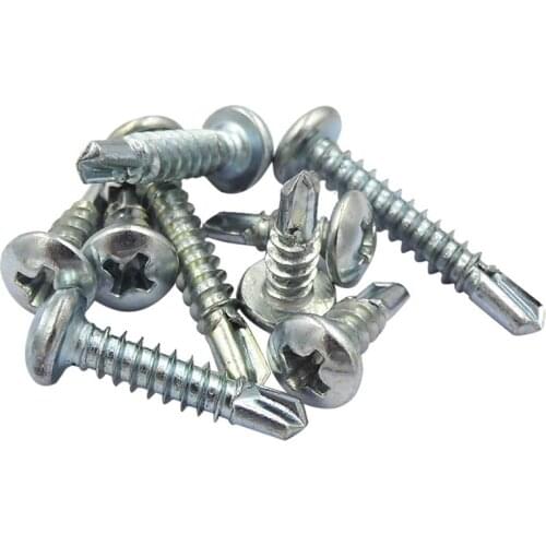 100pcs/set M4.2 M4.8 Sizes Self-tapping Screws 316 Stainless Steel Screws Cross Recessed Pan Head Screws for Woodenwork