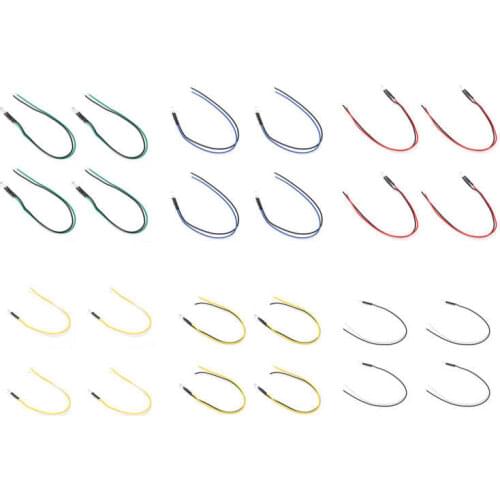 Led chip high power led LED Pre Wired Light‑Emitting Diode Normally Open Round High Brightness In‑Line 12V 5mm Cold