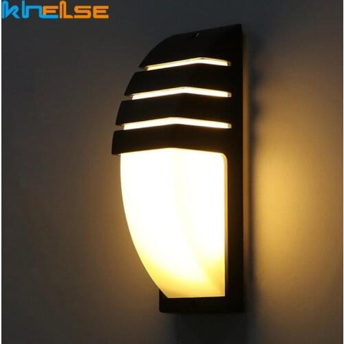LED Wall Lamps Waterproof IP65 Porch Light AC90-260V Aluminum Courtyard Modern 9W Retro Wall Light Garden Corridor Outdoor Light
