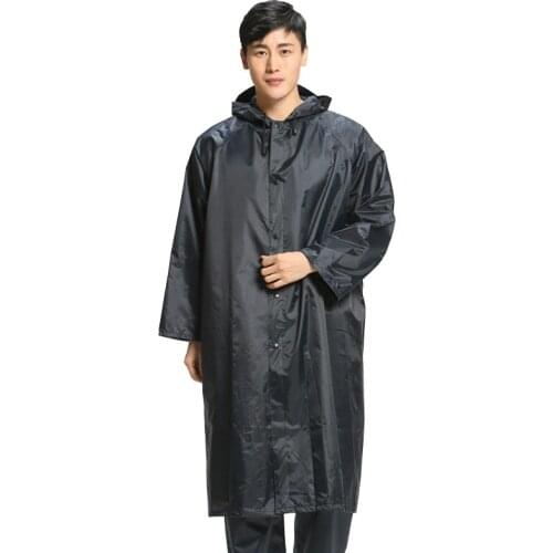 Thicken Hiking Outdoor Raincoat Long Adult One-piece Poncho Polyester Night Light Bottle Car Raincoat