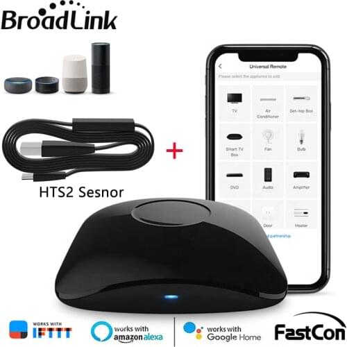 BroadLink RM4 Pro Smart Home IR/RF/WIFI Universal Remote Control With HTS2 Temp And Humidity Sensor Work With Alexa Google Home