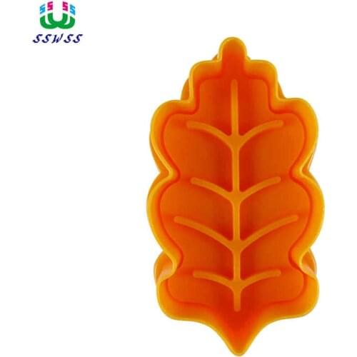 Banana Leaf Pattern Printing Molds,Food Grade Plastic Cake Decorating Cutters Tools,Direct Selling