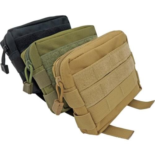 Waterproof EDC Tactical Waist Pack Bag Pocket Military Molle Pouch Zipper Hiking Bags For Travel Outdoor Camping Hunting