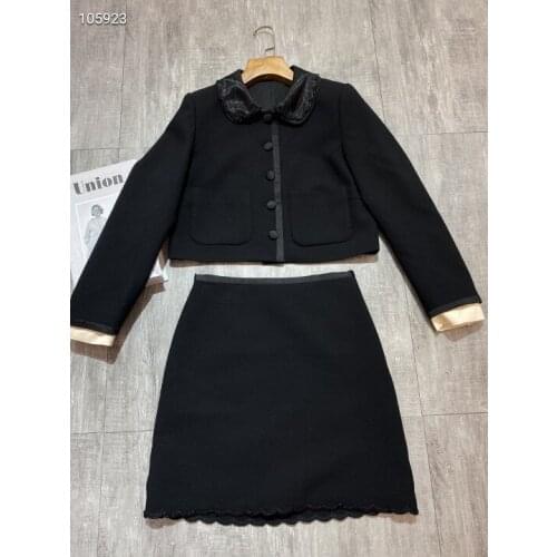 2021 COTTON Sweet Solid Beading Jackets for Women Coat Women Jacket Set Free Shipping