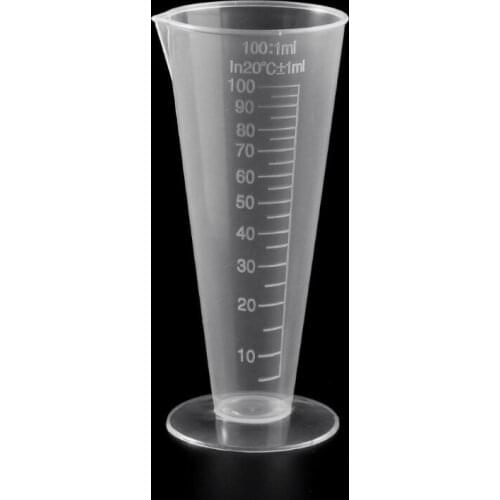 1PC 100ml Laboratory Bottle Lab Kitchen Plastic Measuring Cup Measuring Cup HX6A