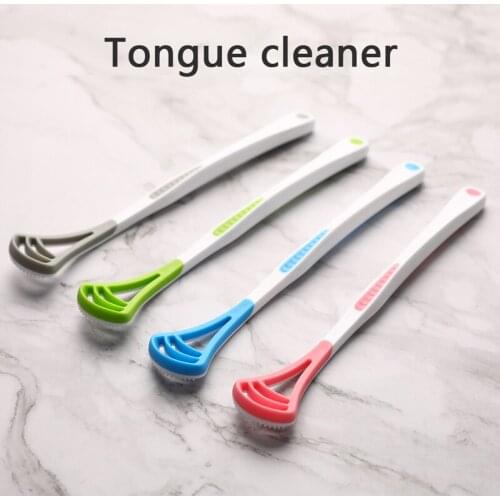 1Pcs Portable Tongue Scraper Care Keep Fresh Breath Cleaning Manual Tongue Cleaner Oral Clean Tool