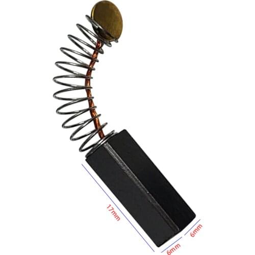 10pcs/Lot Angle Grinder Carbon Brush Angle Grinder Replacement Spare Parts Carbon Brushes 6mm x 6mm x 17mm