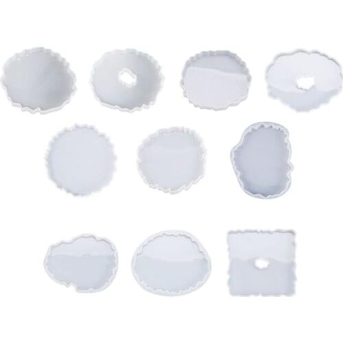 2020 New Silicone Mold Resin Clear Mold Make Your Own Coaster Crystal Coaster Mold Home Decoration Craft Resin Art Supplies
