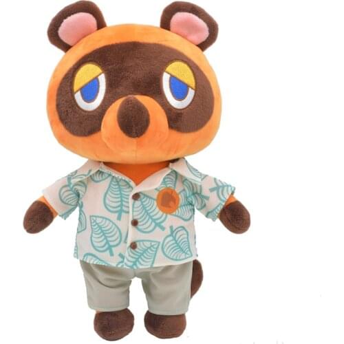 30cm Animal Crossing Cartoon Figure Plush Doll Soft Stuffed Toys Animal Bear Plush Toys with Clothes Children Christmas Gift
