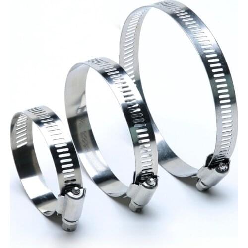 5x Expandable Hose Clamp Hose Clip Stainless Steel Hose Clamps with Screw for Pipe Tube Dia. 6mm - 700mm 100% SUS201 Custom Made