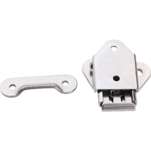 60x38mm Padlock Locking Hasp Staple Safety Door Clasp Gate Lock Latch Stainless Steel Door Cabinet Swivel Clasp Latch