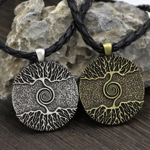 Viking Amulet Tree of Life Mens and Womens Amulet Pendant Necklace Jewelry