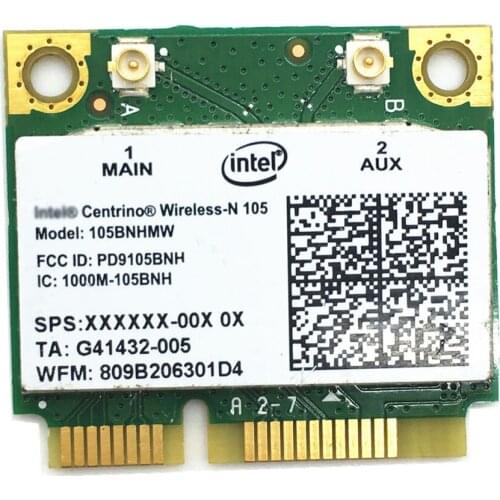Wireless Card for Intel Centrino Wireless-N 105 105BNHMW N105 Mini PCI-E 802.11b/g/n 150Mbps Card