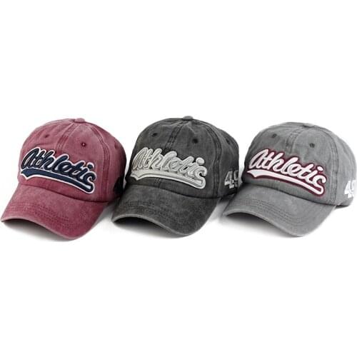 Men Women Washed Baseball cap Snapback Hats Autumn Summer Casual Sports Hat Caps Casquette hats Letter Embroidery Gorras