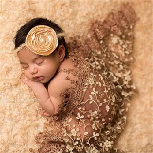 Baby Newborn Stretchy Backdrop Wrap Cloth Costume Photography Photo Prop Outfits Stretch Lace Wrap Newborn Photography Props