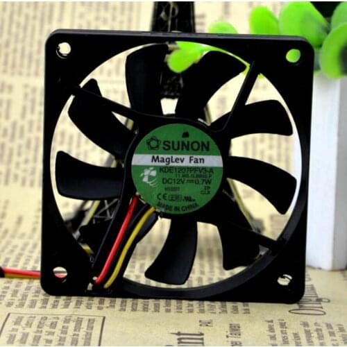 KDE2408PTB3-6 24v 2.4W 80x80x25 8CM 8025 double ball inverter fan
