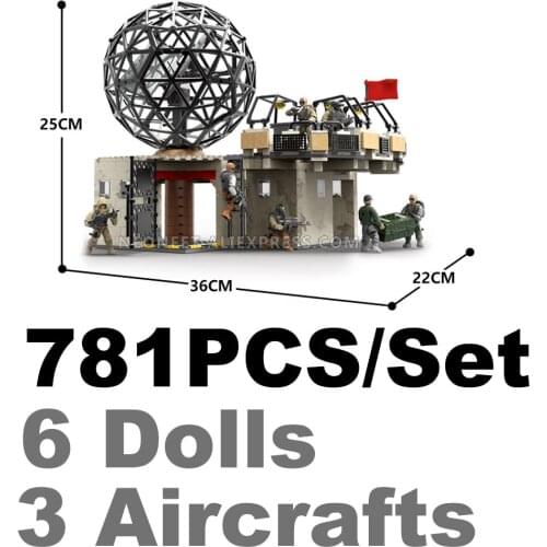 Call of Duty Military Radar Base Soldiers Weapon Action Figure Army Fit WW2 Mega Bloks Construx MiniFigures Model Toys