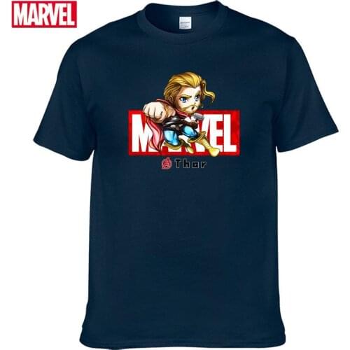 Marvel The Avengers Thor T-shirt Comfortable Breathable 100% cotton Fashion clothes for teens Summer T-shirts men #147