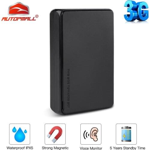 GPS Tracker 3G GPS Locator Waterproof IPX5 3Years Standby Magnet Car Tracker Tamper Alert Sleep Mode Voice Monitor Web APP Track
