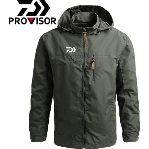 Daiwa Fishing Coats and Jackets Windproof Mountaineering Windbreaker Outdoor Sports Clothes Waterproof Hiking Camping Jacket Men