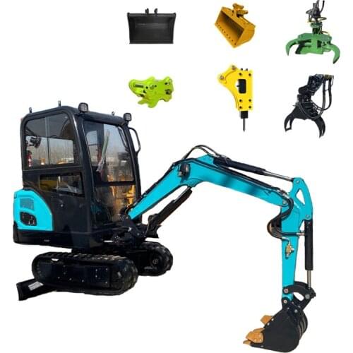 CE EPA approved 1.8 ton mini excavator small digger with cabin and heater