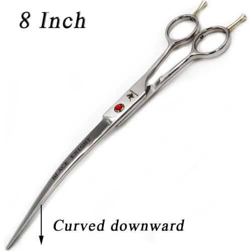 Pet Scissors 8" Downward Curved Pet Grooming Scissors Professional Hair Cutting Shears Barber Using Dogs & Cats