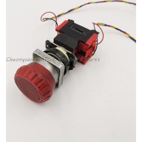 Free shipping Emergency Stop Square Push Buttons Original Printer Heidelberg Offset Printing Machine Spare Parts