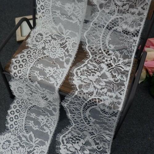 Retro export thick style thick bone line unilateral straight lash lace fabric Handmade DIY Wedding Veil Accessories Rs3273