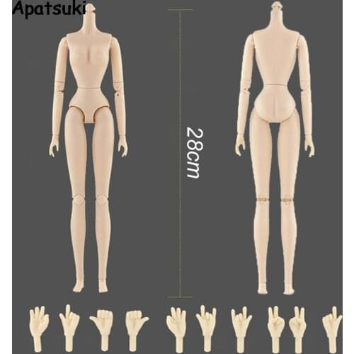 High Quality 1/6 BJD Dolls Accessories 28 Jointed Body for 11.5" Doll Movable Nude Naked Doll Body Dolls Replacement Hands