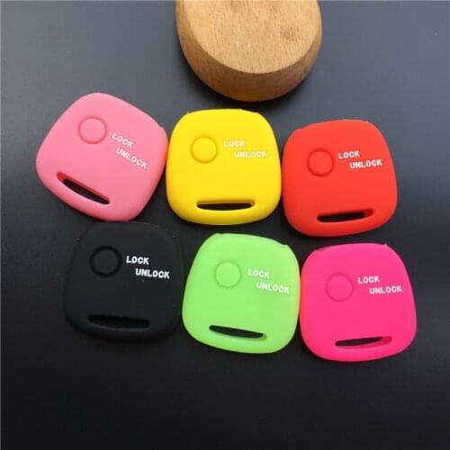 Silicone rubber car key cover case set holder shell For TOYOTA Carina Estima Harrier Previa Corolla Celica 1 button key