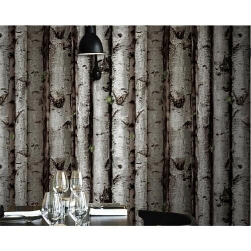 Beibehang Modern Chinese pvc wallpaper individual wood stakes tree pattern tea baked bark back wall papel de parede wall paper