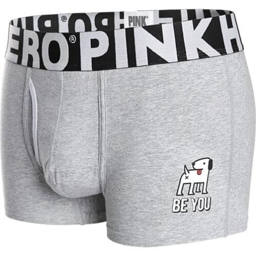 2021 Brand Pink Hero Boxers Men Boxer Shorts Cotton Underwear Comfortable Male Cartoon Printed Panties Fashion Underpants