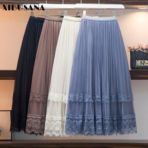 Женские осенние юбки XIBUSANA China At AliExpress