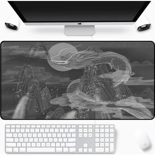 XL China Dragon Mouse Pad HD Printing Computer Game Player Seam Mouse Pad Xxl90x40cm Keyboard Computer Desktop Pad Csgo Pc Pad