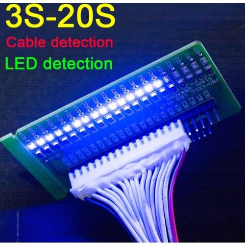 3S -20S LifePo4 Li-ion Lithium Battery protection board Cable Tester LED display detection 4S 5S 6S 7S 8S 10S 12S 13S 14S 16S