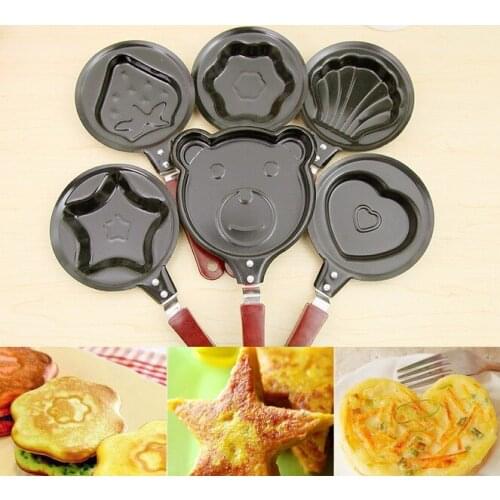 1PC No Stick egg mold cast iron Egg Pancakes Ring Make One Time Easy Kitchen Tool Pancake pot LF 096