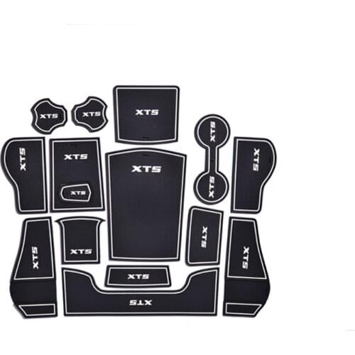 15Pcs Car Interior Gate Slot Mat Cup Holder Rubber Mat Door Groove Latex Mat Fit For XT5 2016-2017