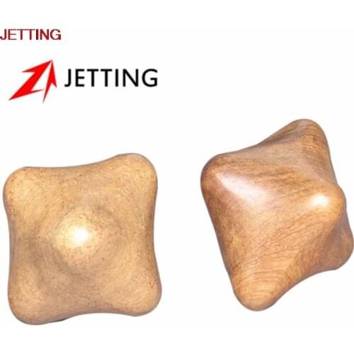 2Pcs Vietnamese Fragrant Wood Hexagonal Ball Hand Massager Active Scraping Clear The Lymphatic Drainage