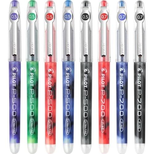 3/6pcs Japan Pilot Gel Pen BL-P500 Exam Carbon Student Needle Pen Color Pen 0.5mm Waterborne Student Exam Office Pen Smoothin