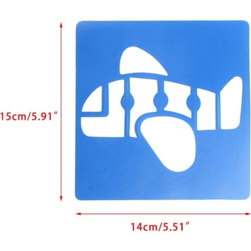6x Children Transport Shaped Plastic Painting Drawing Template Stencil Kids Toy Y4UD