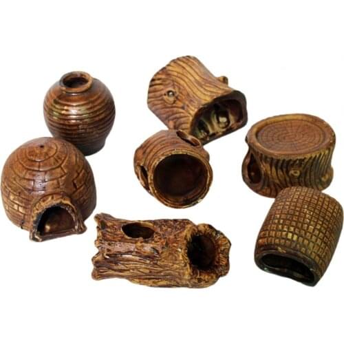 Aquarium Pot Shape Cave Shelter Special-shaped House Fish Shrimp Tank Ornaments