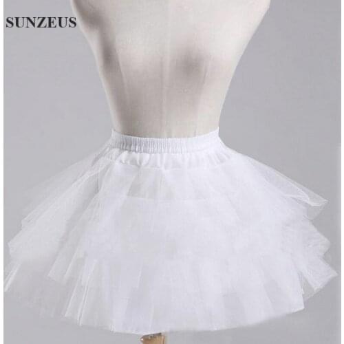 Free Shipping Black/Red White Tulle Girls Petticoat Slip With No Hoop Short Underskirt For Wedding Party Dress Child Underwear