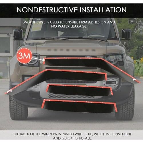 Side Window Deflectors For Land Rover Defender 110 130 2020 Wind Shields Sun Rain Deflector Guards