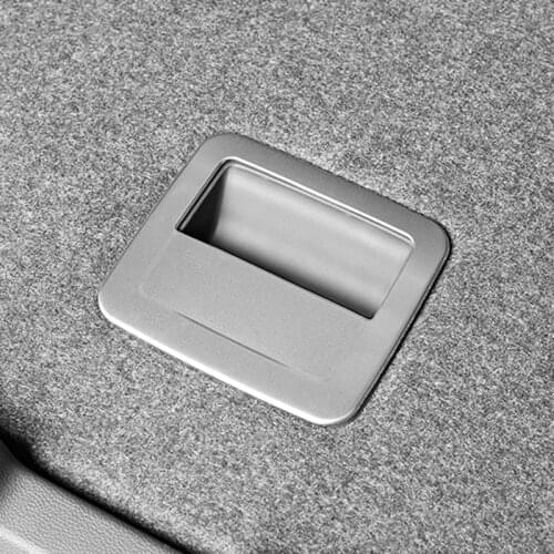 Car trunk spare parts stainless steel decorative frame for Volkswagen T-ROC T ROC 2018 accessories