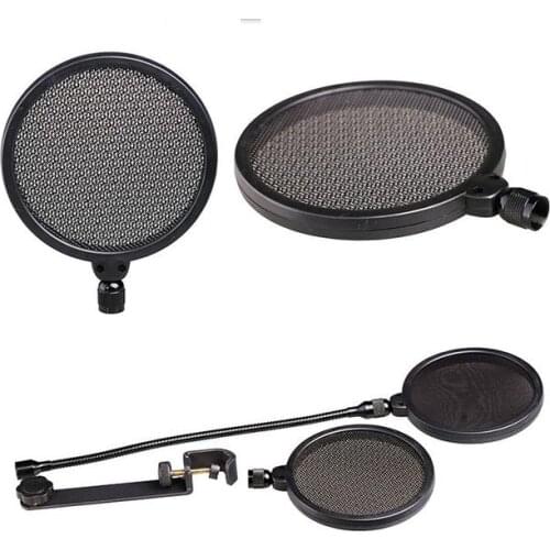 Superlux HM18AG dual net Microphone wind screen POP filter one nylon one metel