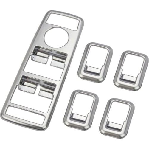 ABS Chrome Window Lift Switch Button Cover Trim For Mercedes Benz A/B/C/E/GLE/GLA/CLA/GLK/ML W212 W204 Car Styling Accessories