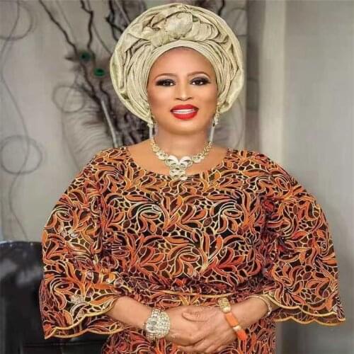 Beautiful Sequence Nigerian Sequins Net Lace 2020 High Quality African Tulle Mesh Aso Ebi for Dress 5 Yards/Lot