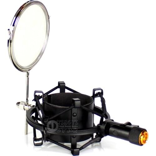 Metal Shcok Mount Stand Studio Microphone Spider Shcokmount Mic Isolation Shield For SAMSON C01u pro CL8 VR88 MTR 231 101 201